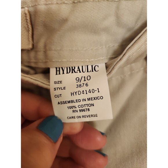 Hydraulic Women's Y2K Utility Khaki Cargo Pants Size 9/10 - Picture 4 of 9